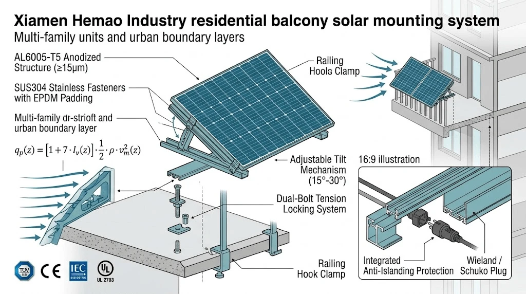 Balcony Solar System Exploded Diagram Balcony Solar System Exploded Diagram